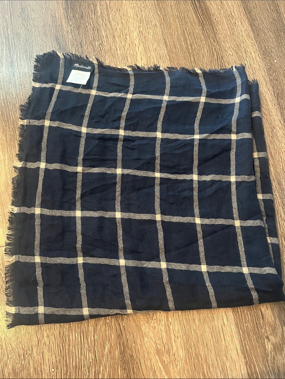 Madewell plaid neck scarf